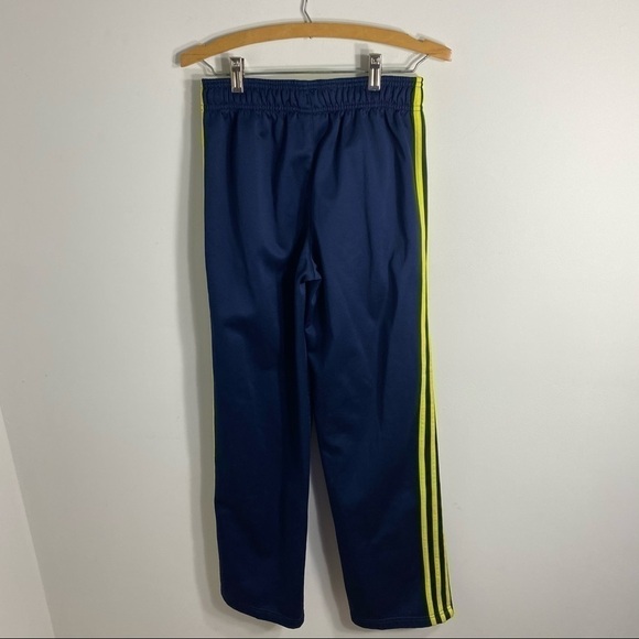 Adidas Sweatpants Blue Yellow Large Boys Kids - Picture 4 of 6